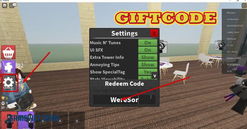 Code-Woman-Tower-Defense-Nhap-GiftCode-codes-Roblox-games-gameviet.mobi-3