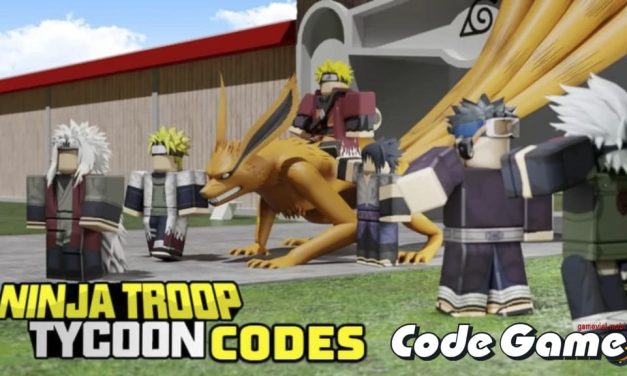 Code Ninja Troop Tycoon Mới Nhất 2022 – Nhập Codes Game Roblox